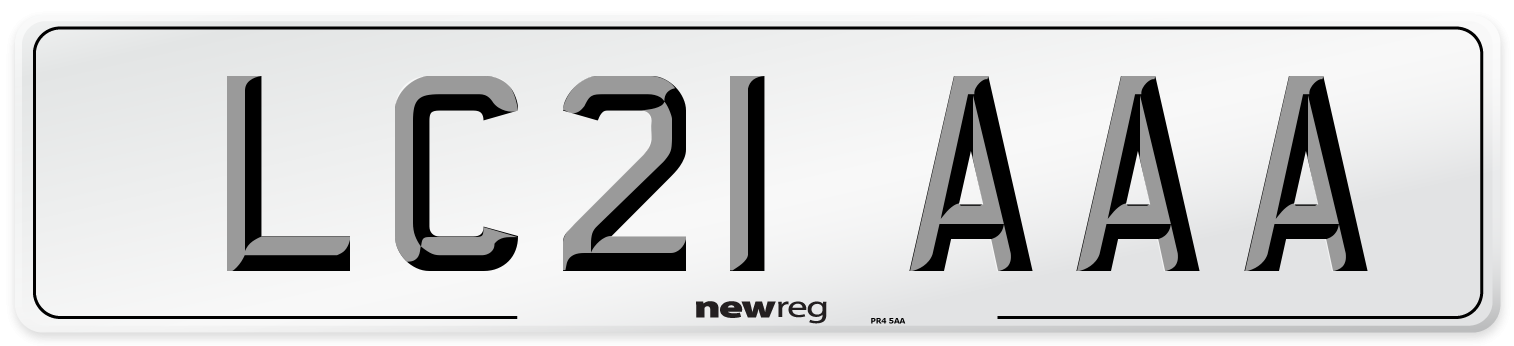 LC21 AAA Number Plate from New Reg